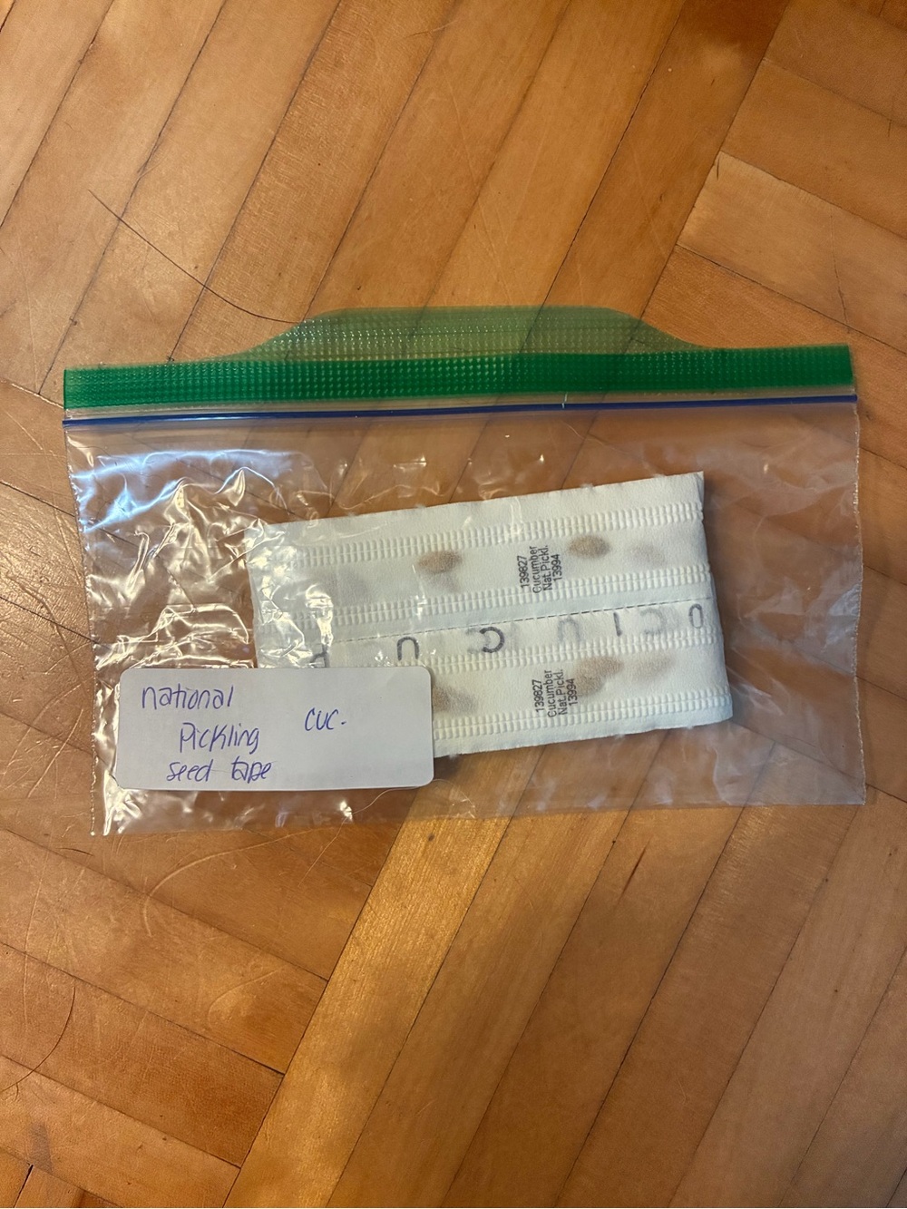 National pickling cucumber seed tape